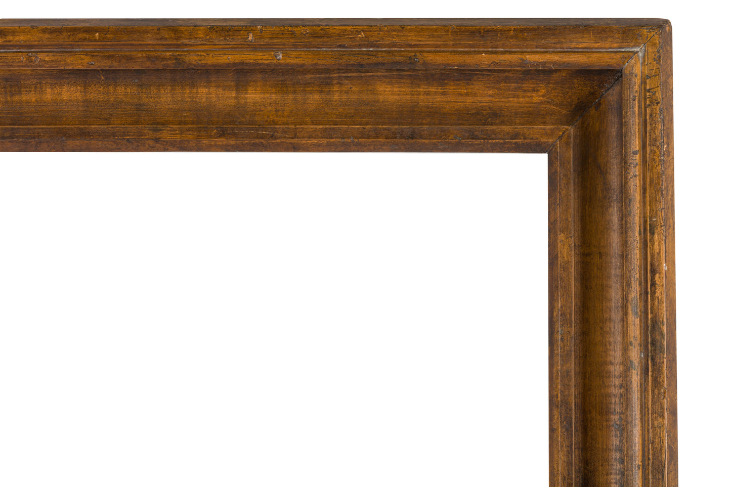 17th century Dutch style patinated pear wood hollow frame