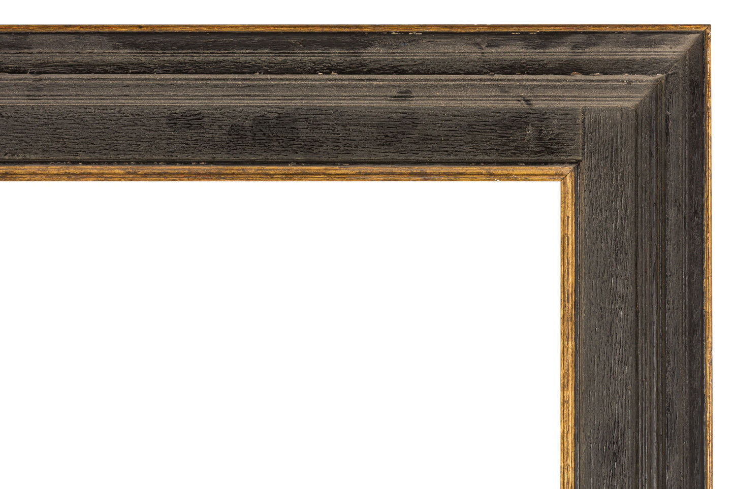 Backlijst style gilded and painted oak frame