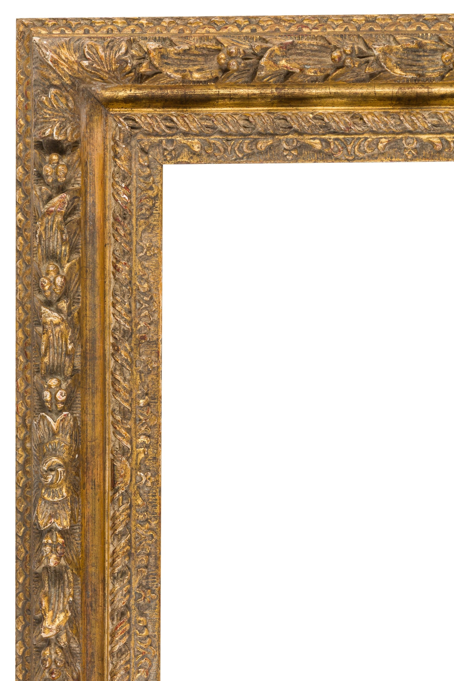 Louis XIII style carved and gilded frame