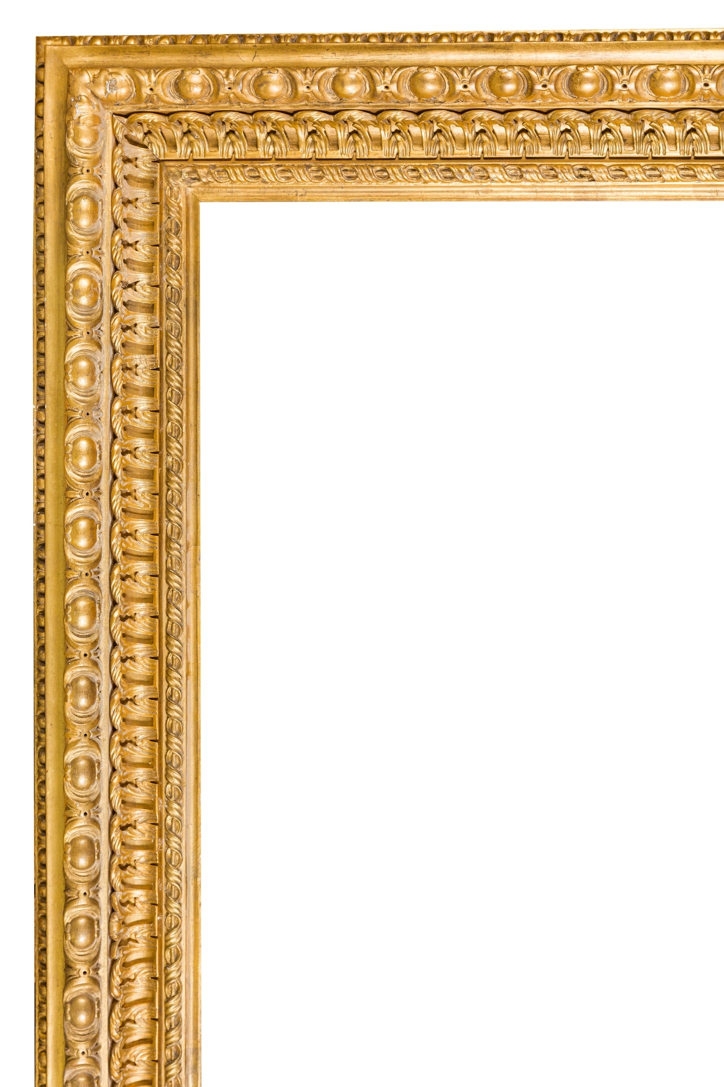 Italian 17th century style carved and gilded frame