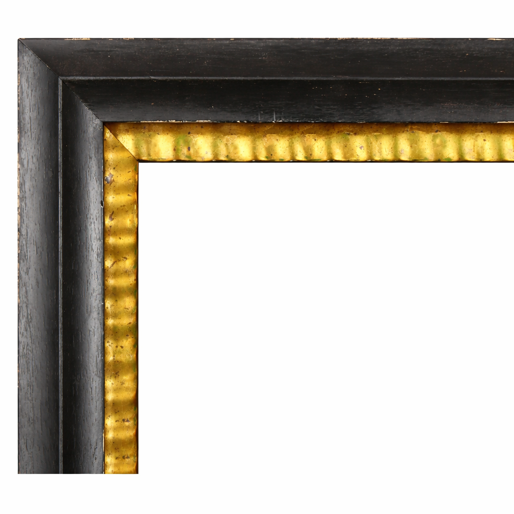 20th-21st Century English School Black Painted Frames, with gilt inner edges (2 of 2)