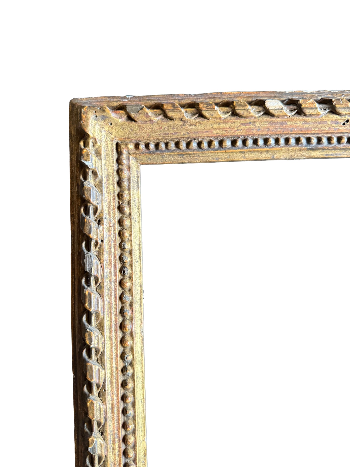 Carved and gilt frame in the French 18th century style