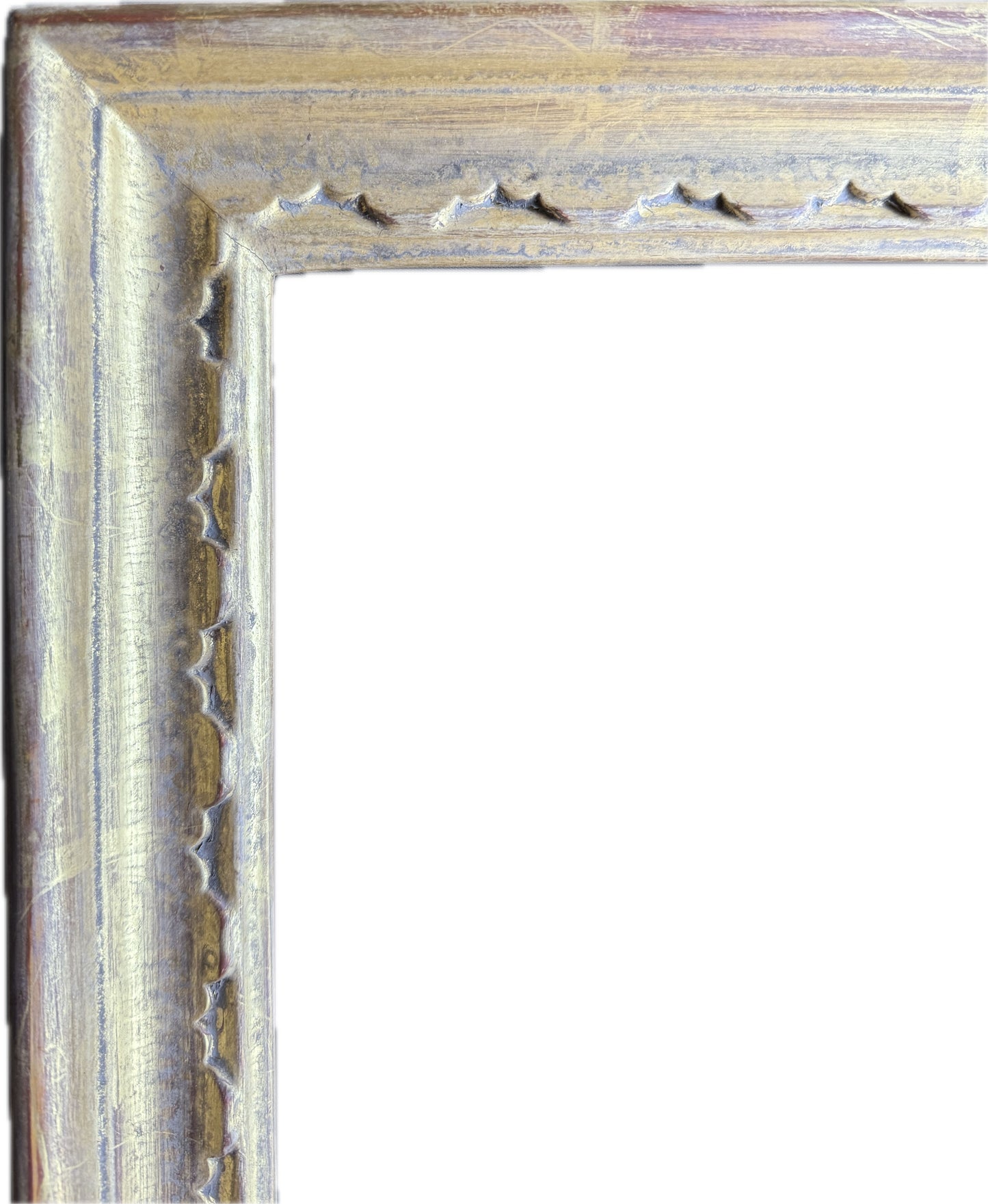 Carved and gilt frame in the Italian 18th century style
