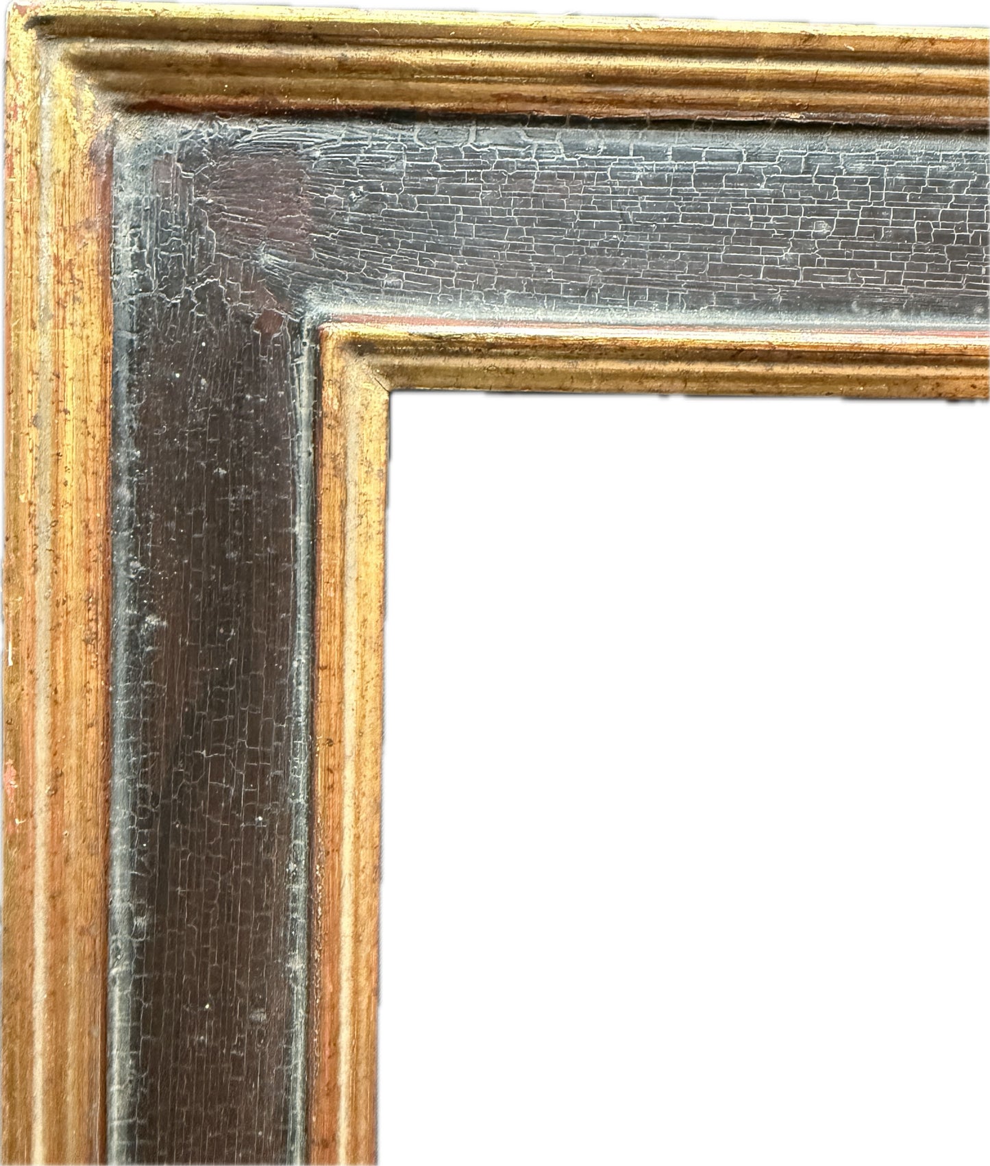 Black and gilt casetta frame