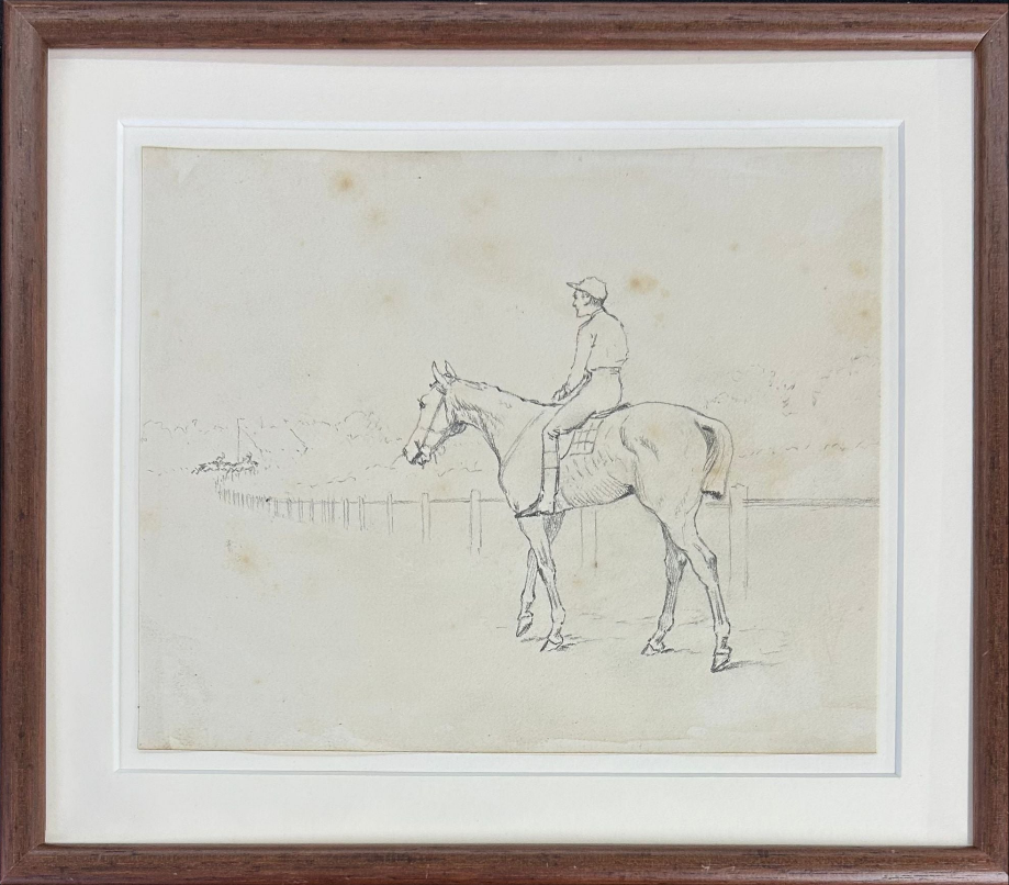 A Jockey and his Horse - Thomas blinks