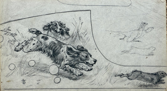Hounds on The Hunt By Thomas Blinks