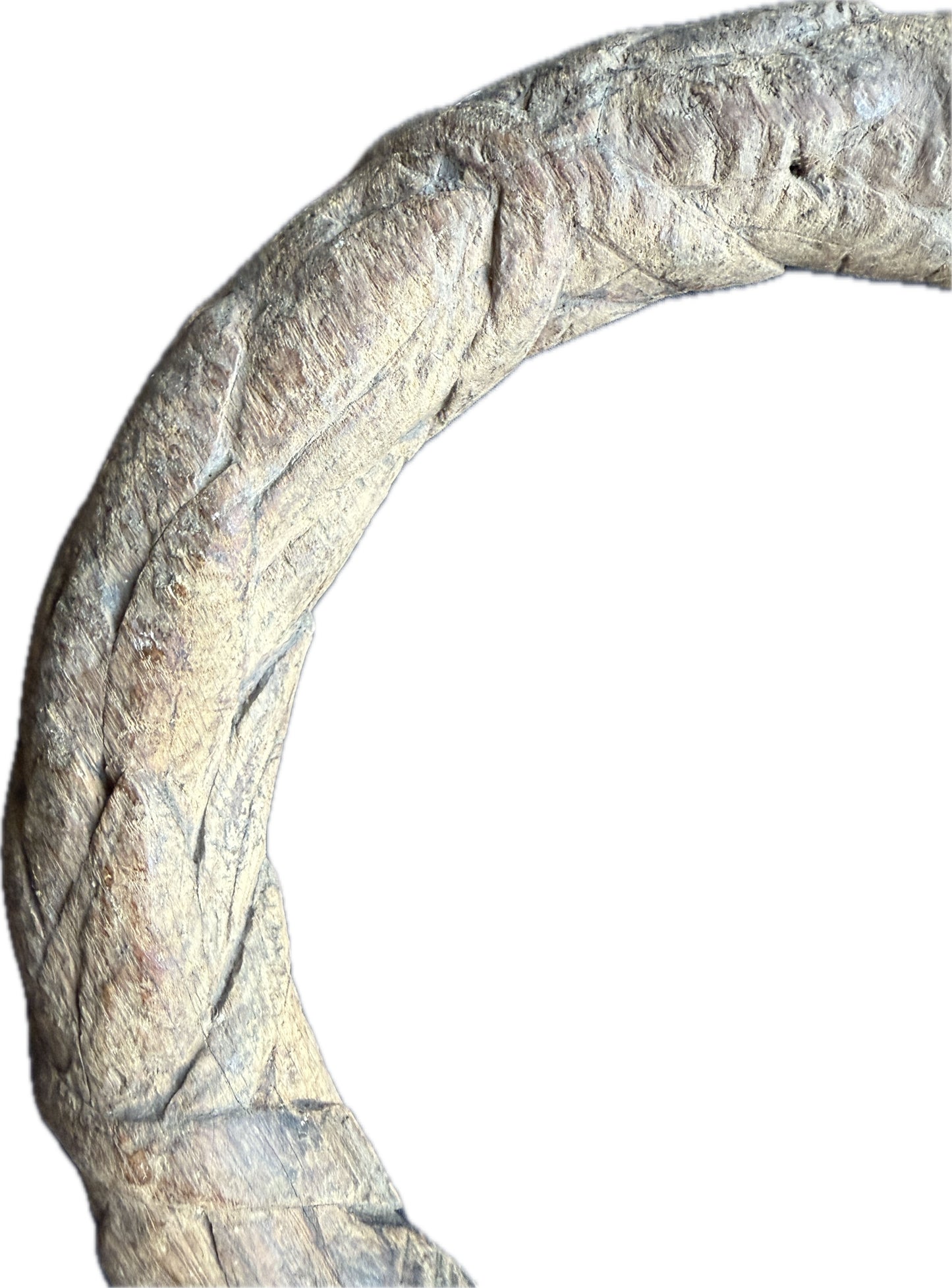 Carved English 18th century round frame