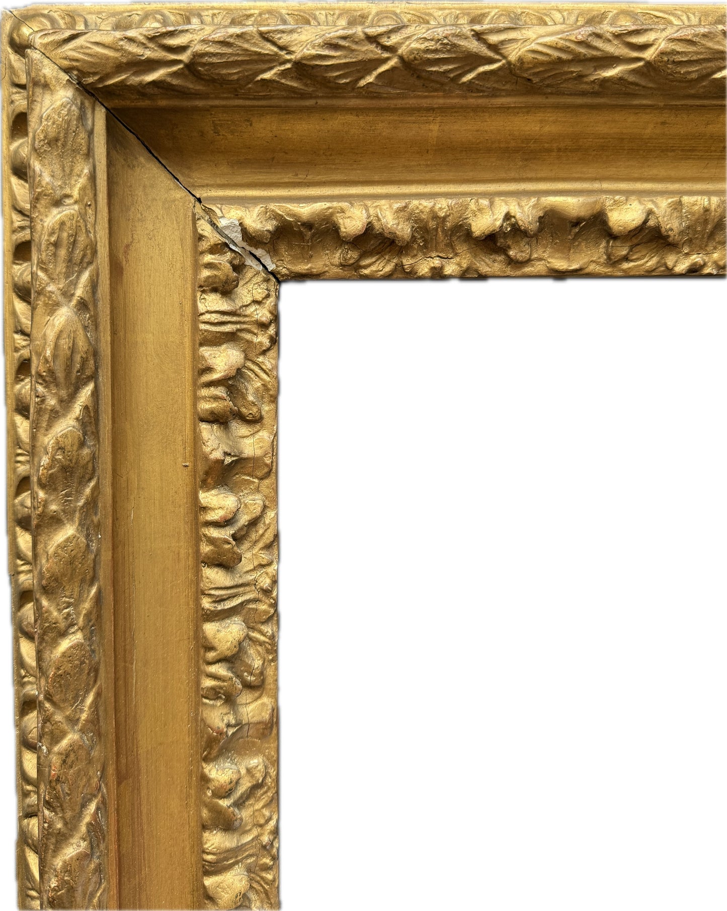 Italian 18th century carved and gilt frame
