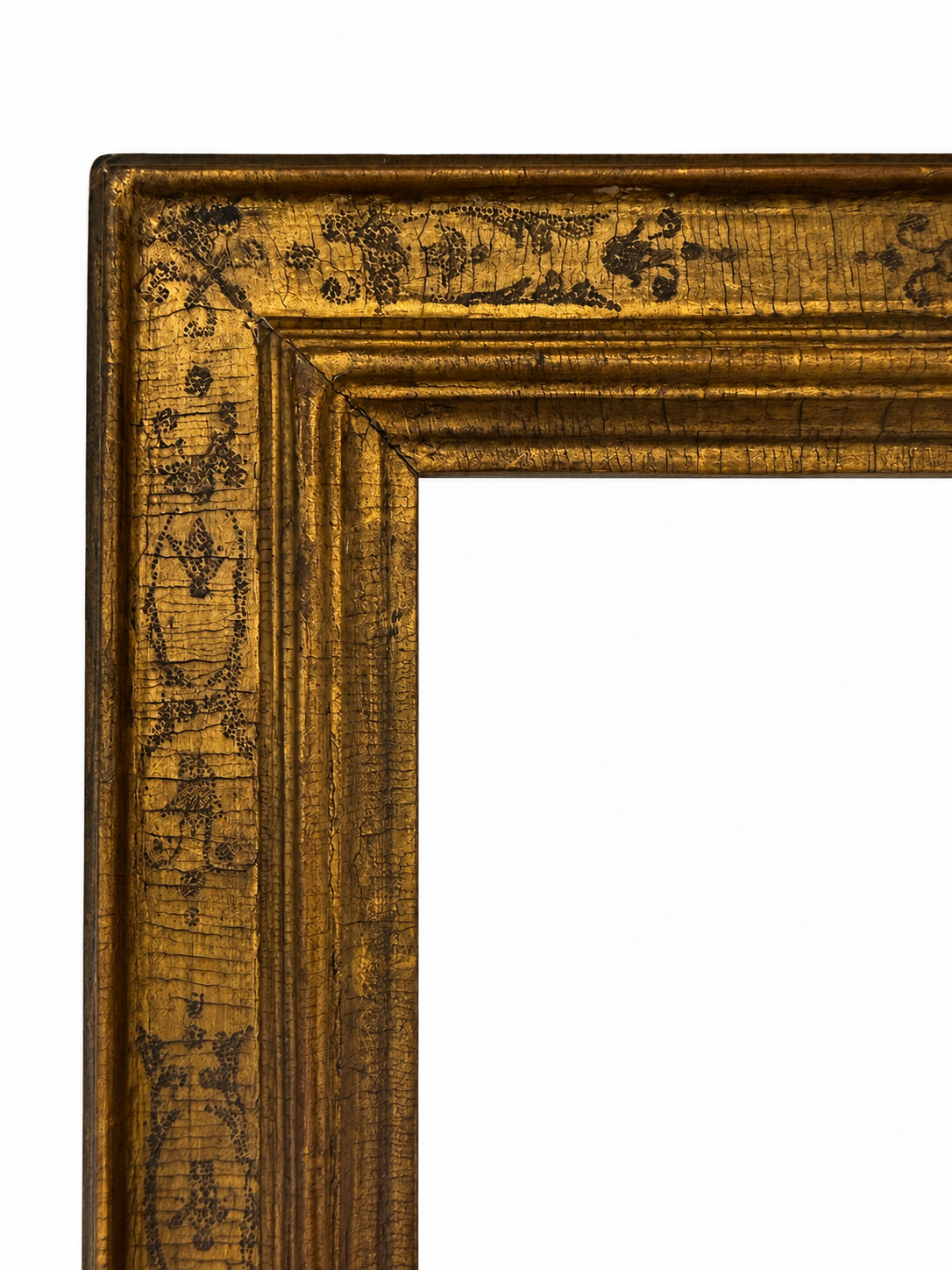 Gilt and tooled Renaissance style casetta frame