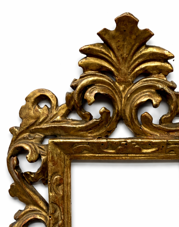 19th century elaborately carved European style frame