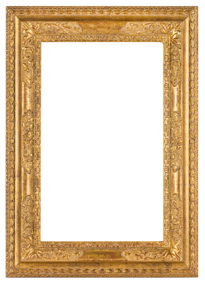 Lely style carved and gilded lime wood on a pine base frame