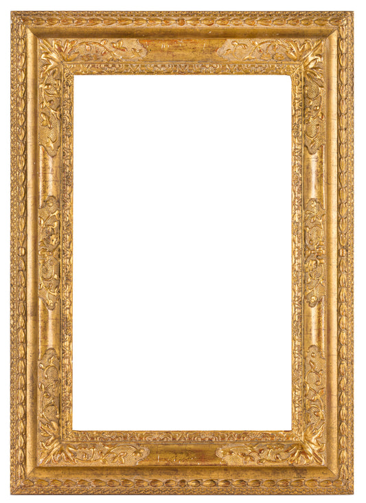 Lely style carved and gilded lime wood on a pine base frame