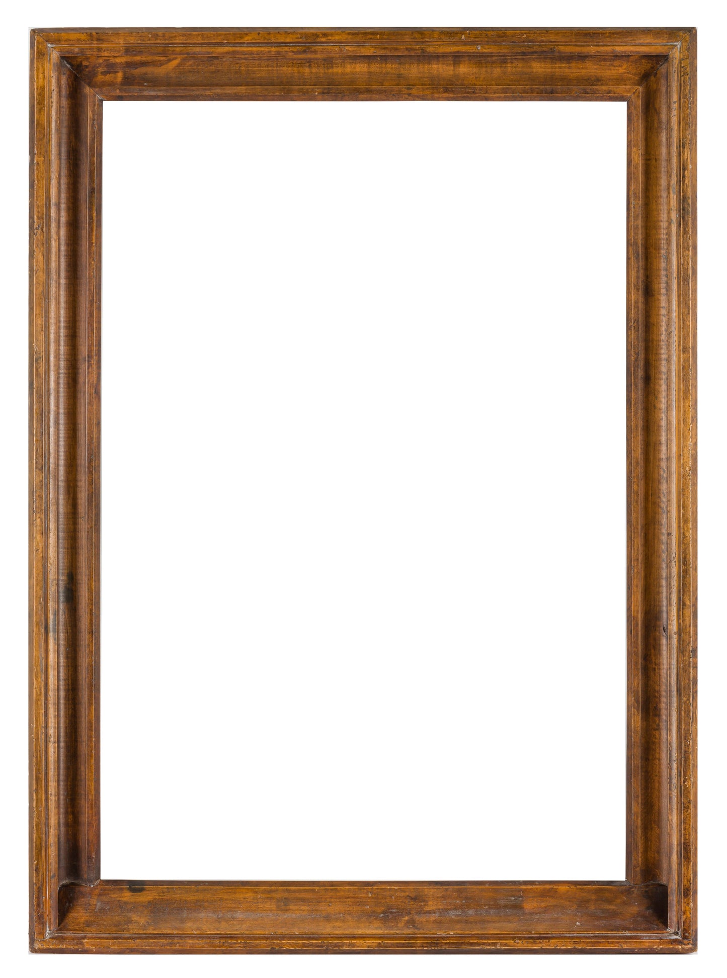 17th century Dutch style patinated pear wood hollow frame