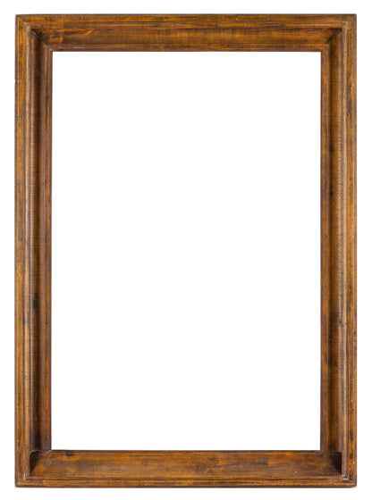17th century Dutch style patinated pear wood hollow frame
