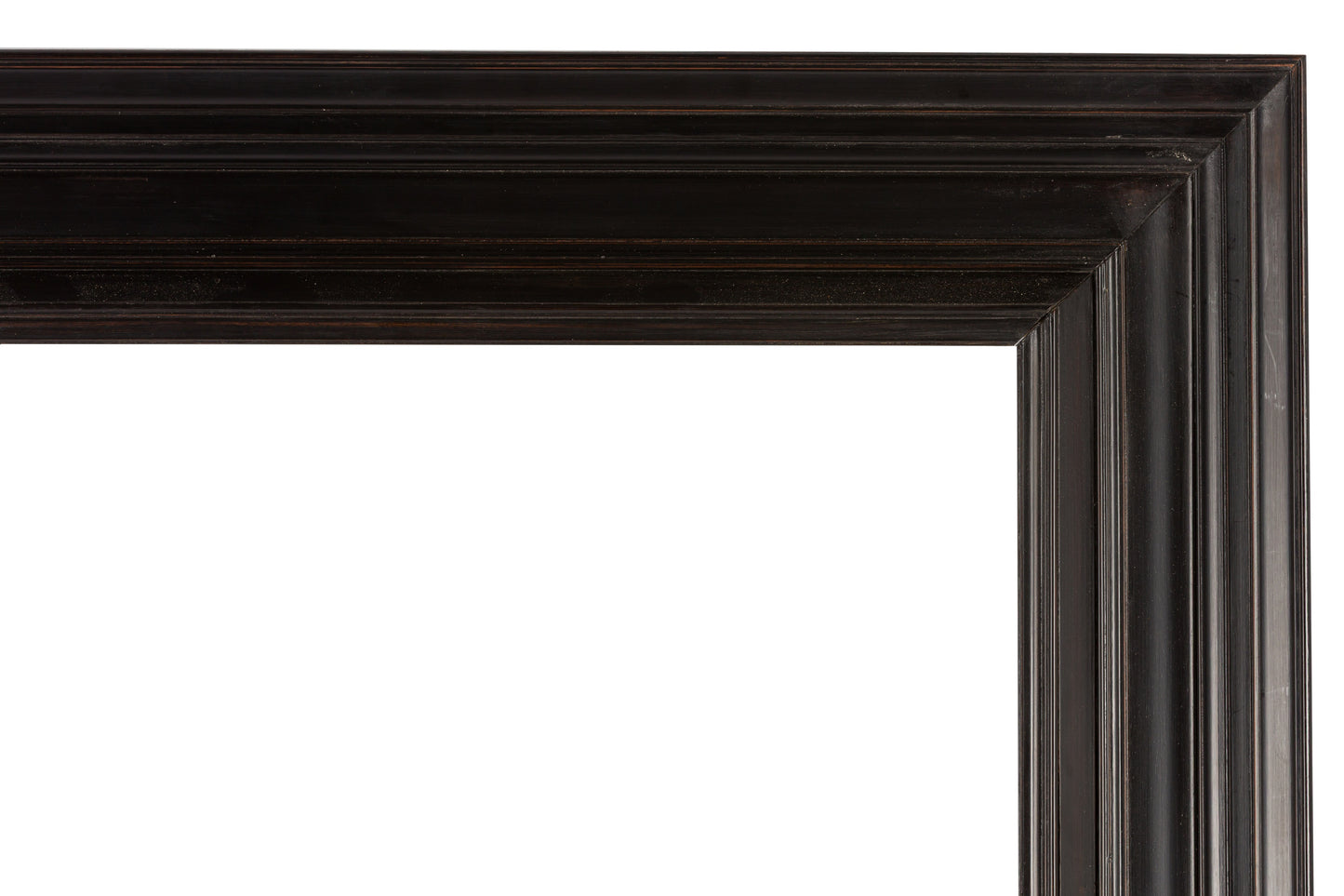 Weenix style polished pearwood ebonised combination frame