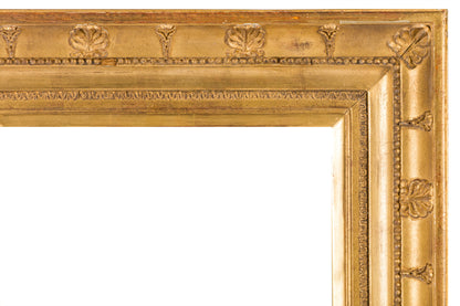 Early 19th century style gilded wood neoclassic frame