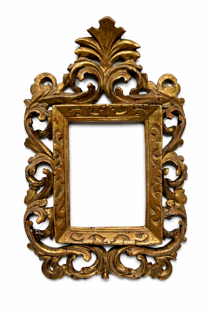 19th century elaborately carved European style frame