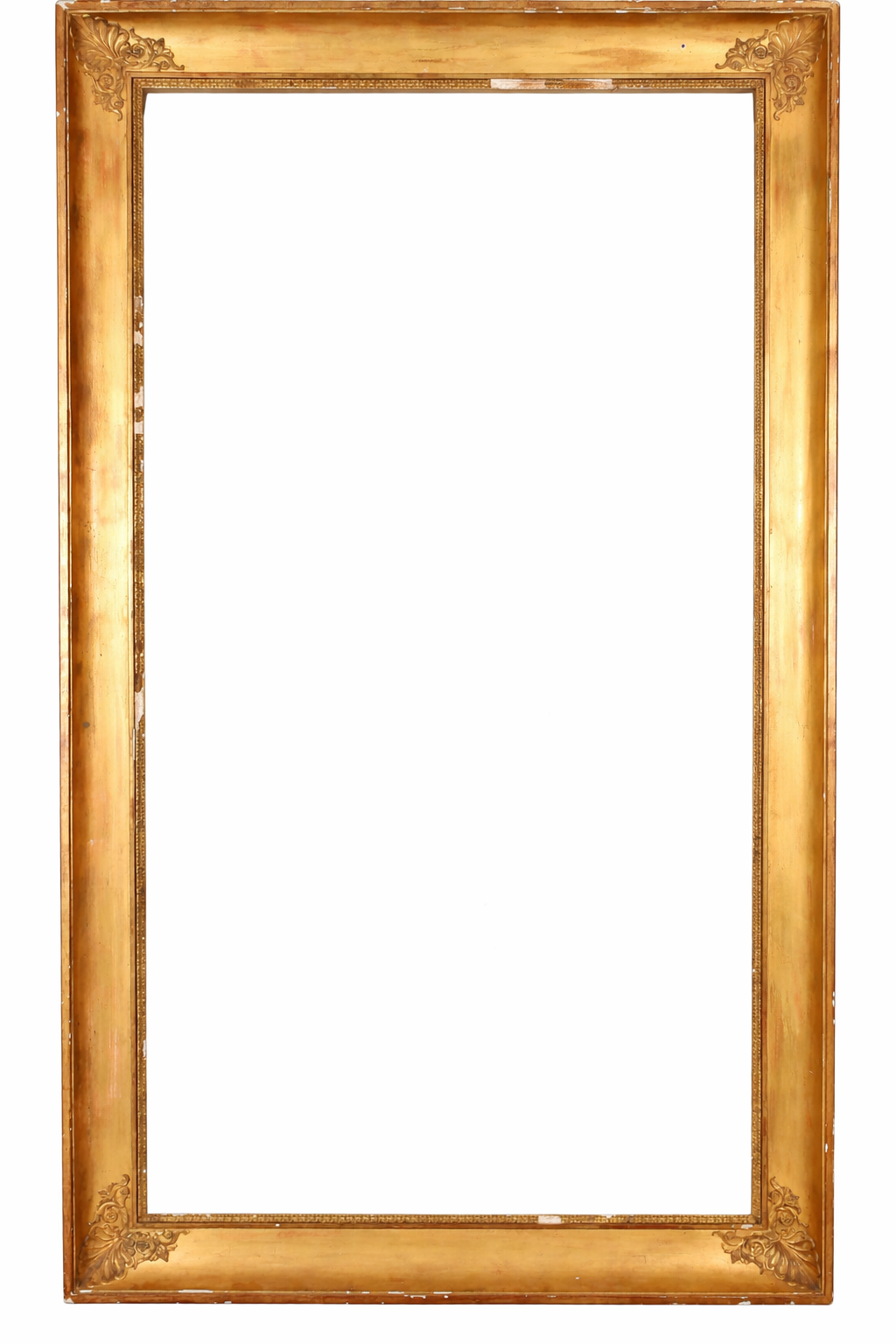 Early 19th century French school empire gilt composition frame