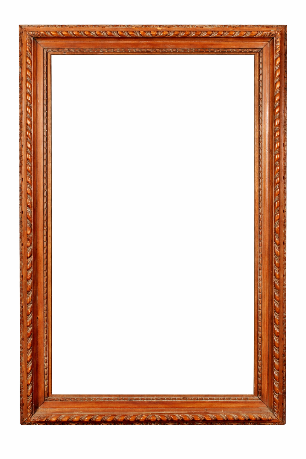 Late 19th Century English School Stripped Carved Wood Frame