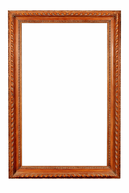 Late 19th Century English School Stripped Carved Wood Frame