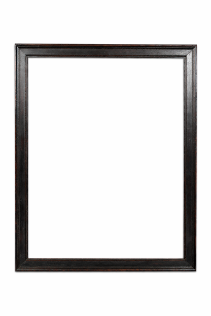 20th century English school black painted frame