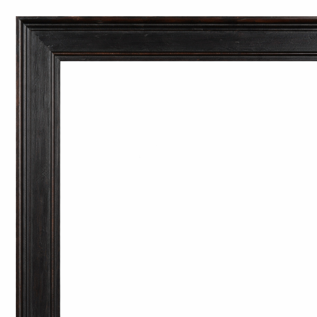 20th century English school black painted frame