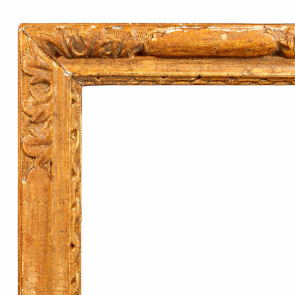 17th century English school carved giltwood frame with Lely panels
