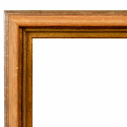 20th Century European School Wooden Frame, with gilt inner and outer edging