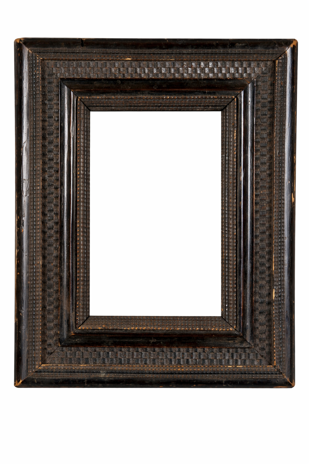 18th century Dutch school black ripple frame