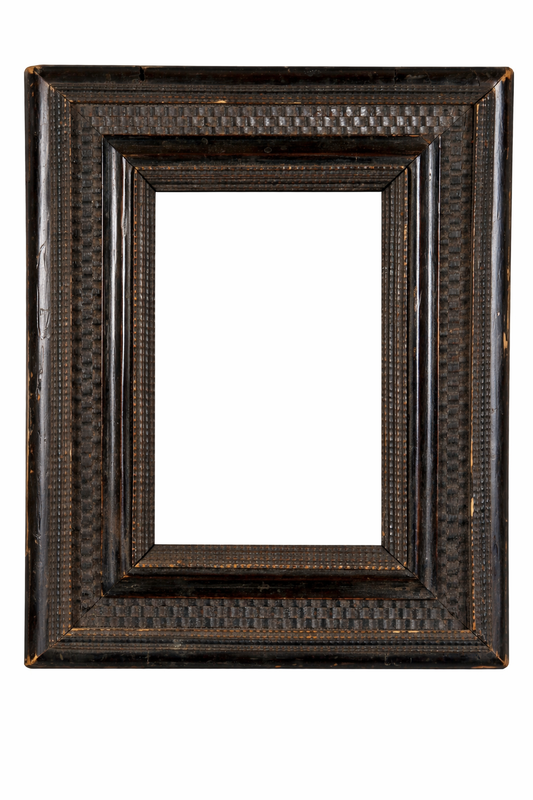 18th century Dutch school black ripple frame