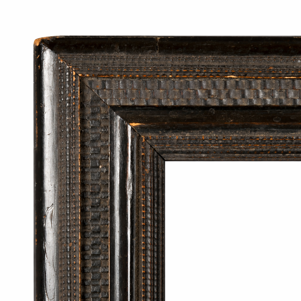 18th century Dutch school black ripple frame