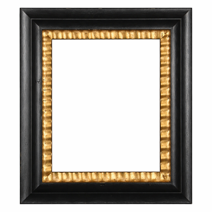 20th-21st Century English School Black Painted Frames, with gilt inner edges (2 of 2)