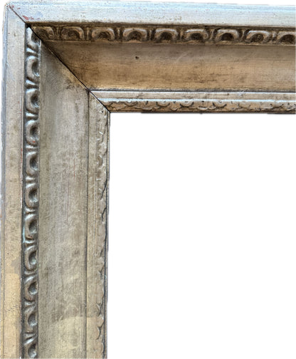 Silver gilt carved frame