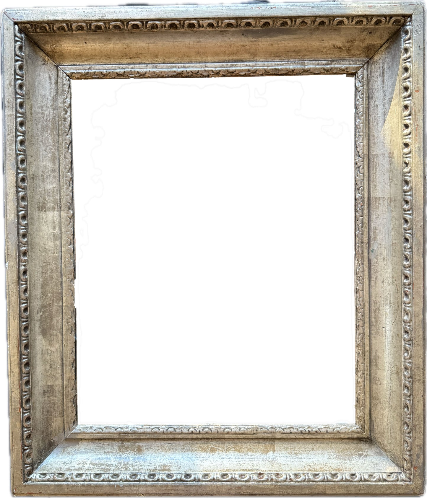 Silver gilt carved frame