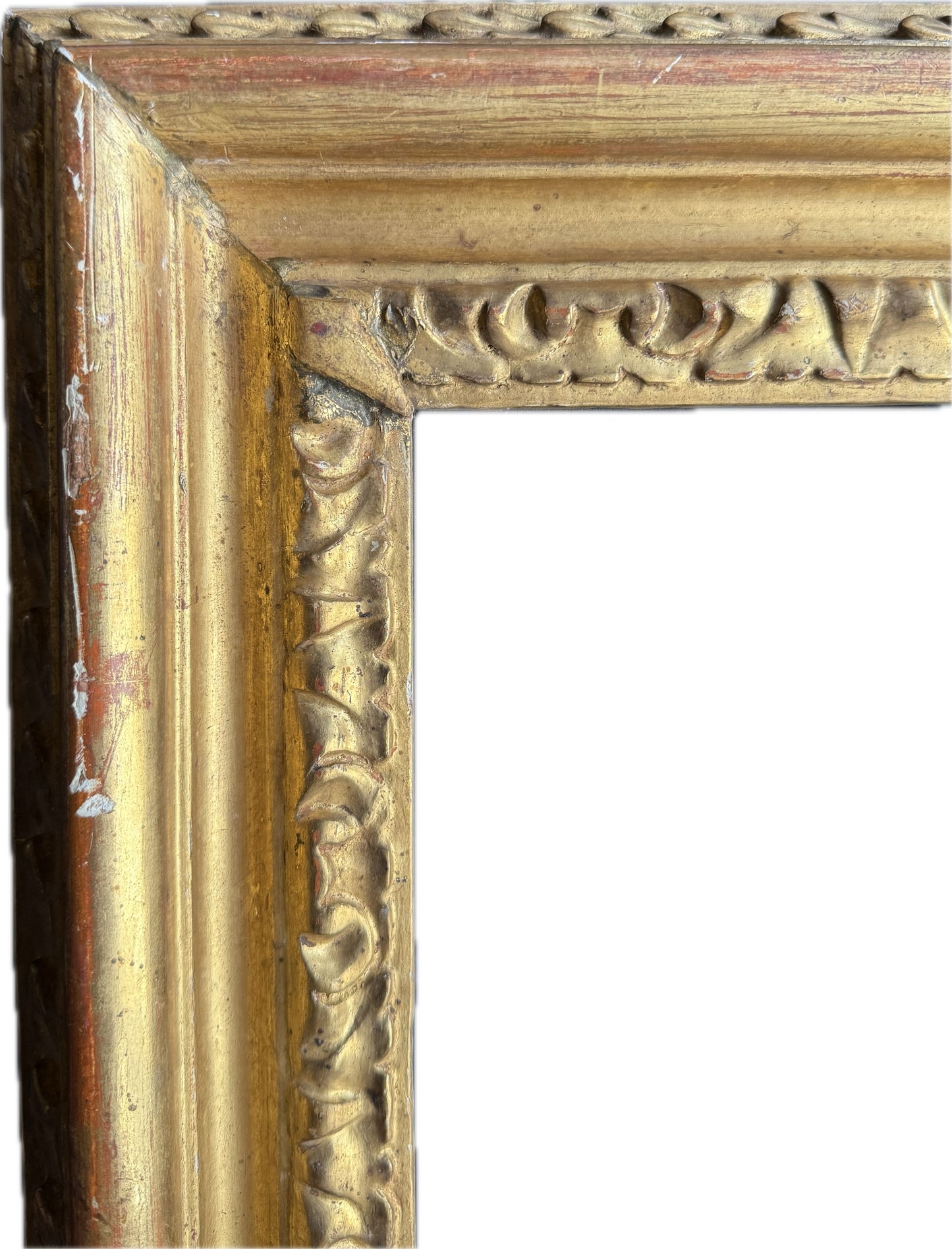 French 19th century carved gilt frame