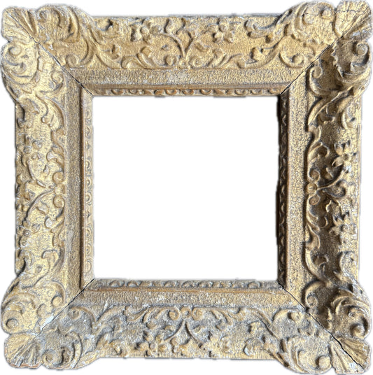 English 17th century ornately carved frame