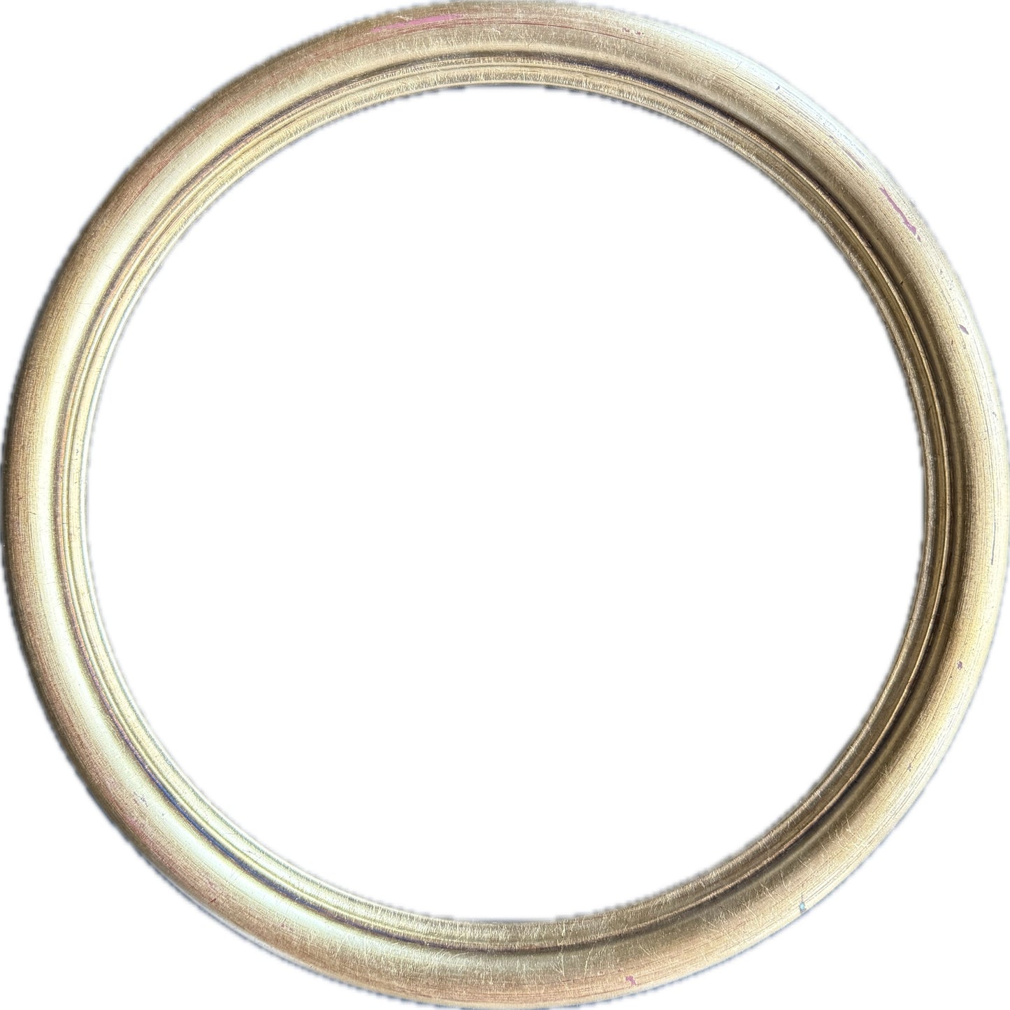 Round gilt frame