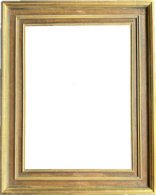 A 19th century gilt and walnut Dutch frame