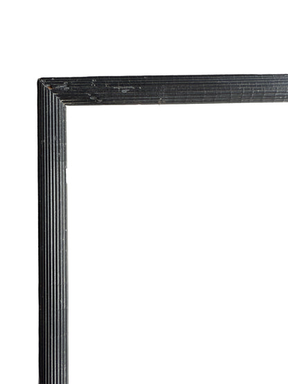 19th century German black ribbed frame