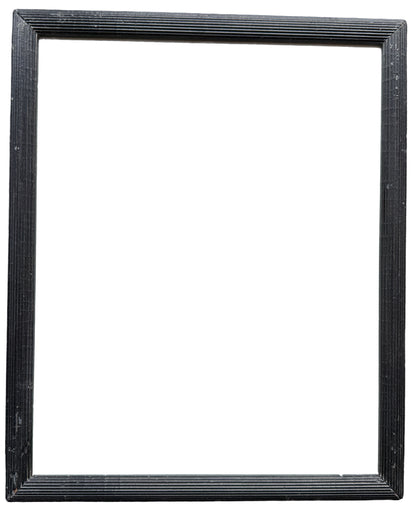 19th century German black ribbed frame