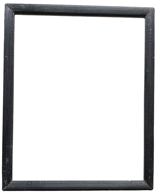 19th century German black ribbed frame