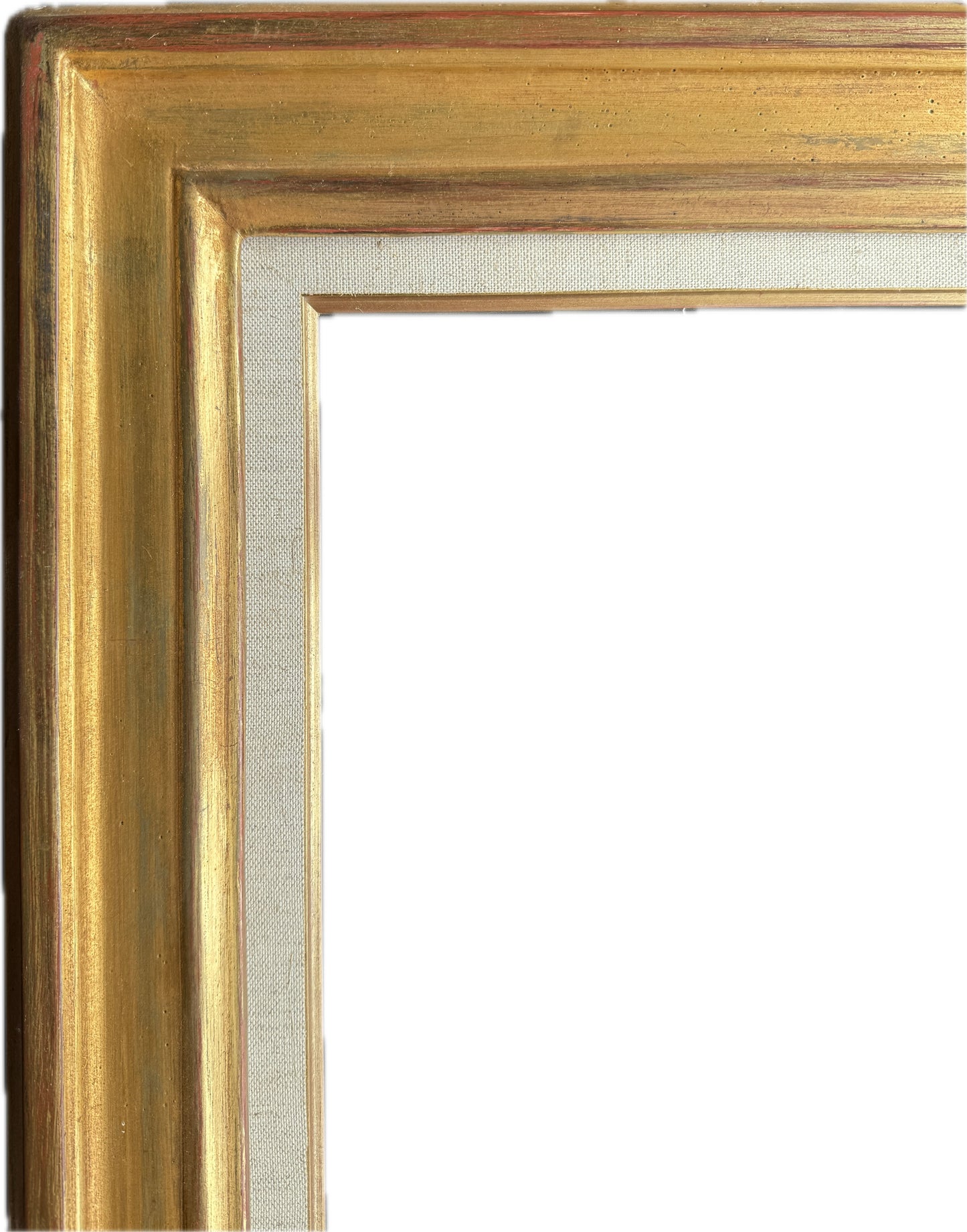 French 20th century gilt frame with a linen slip and gilt edge