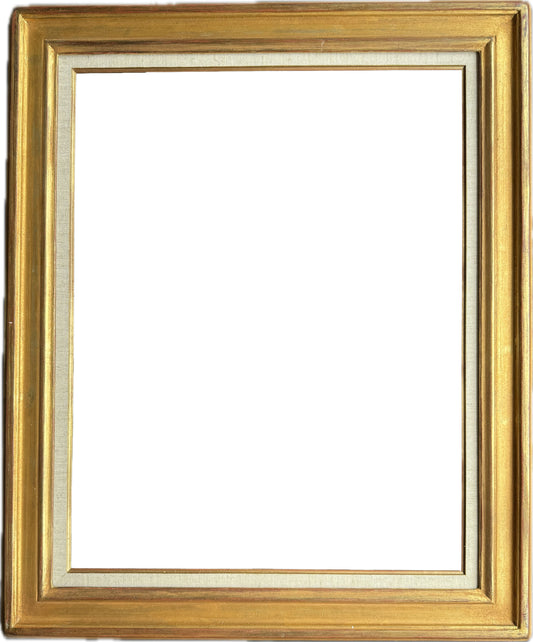 French 20th century gilt frame with a linen slip and gilt edge