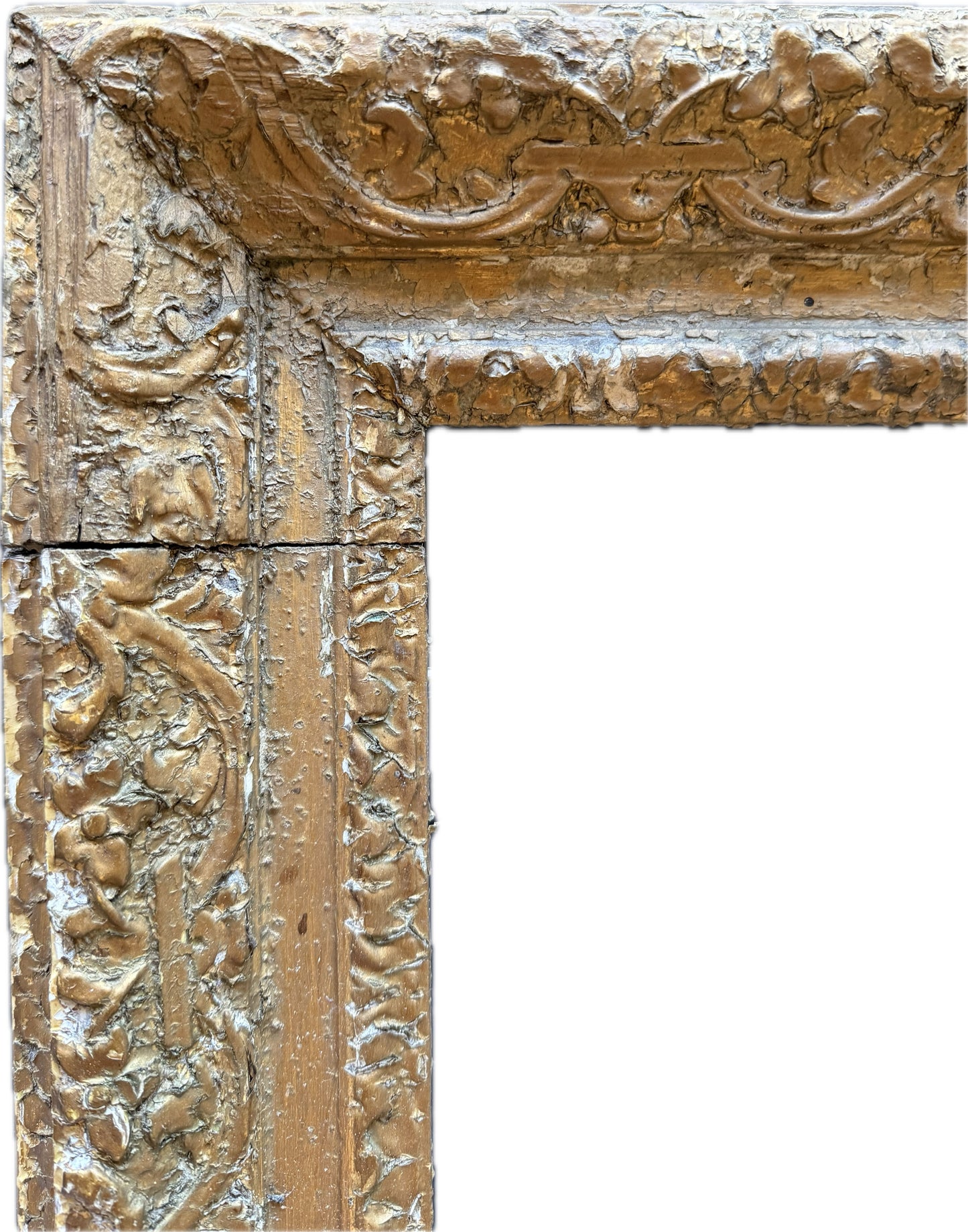 English 18th century carved and gilt frame