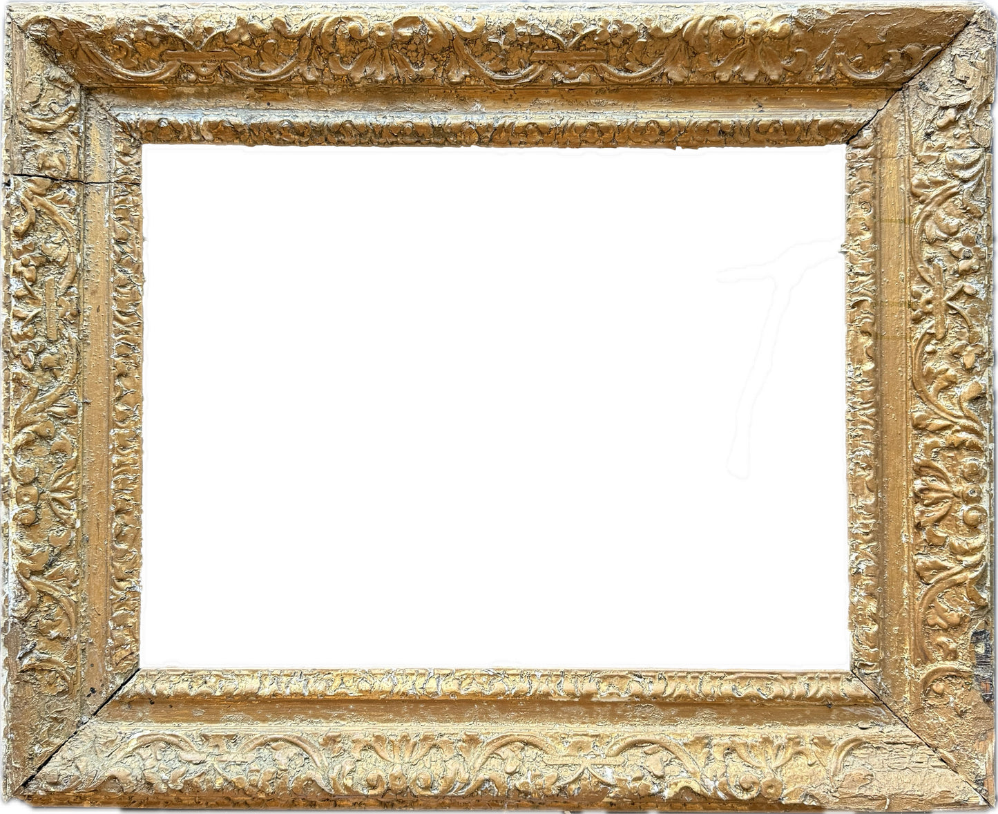 English 18th century carved and gilt frame