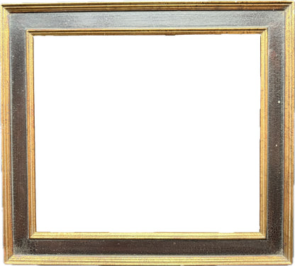 Black and gilt casetta frame