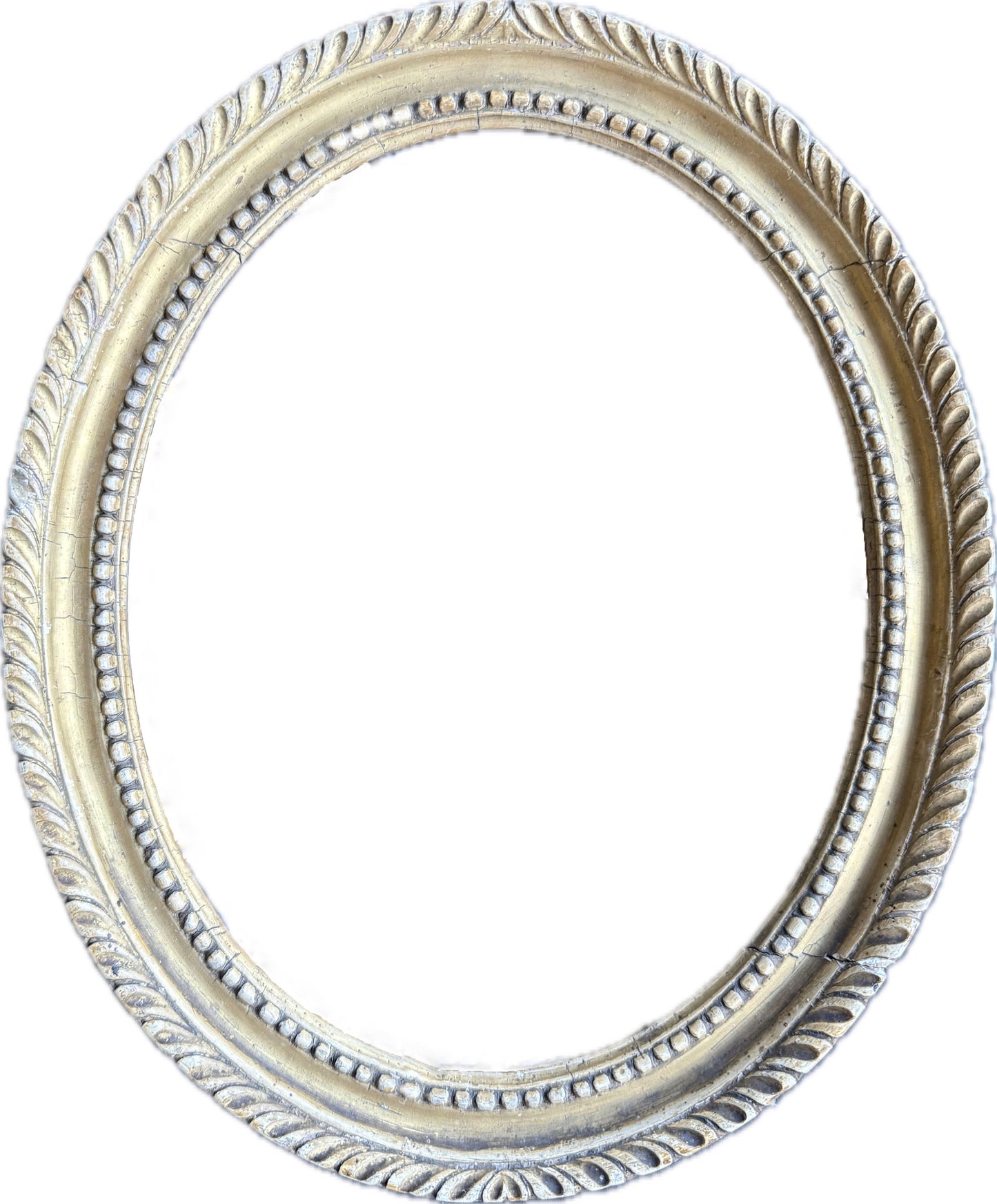 Carved Georgian oval frame