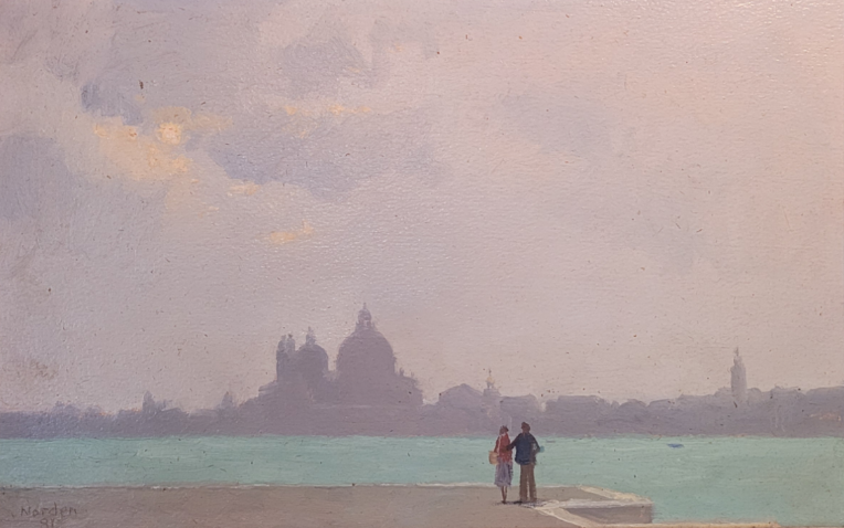 Santa Maria della Salute from San Giorgio signed Gerald Norden 1981