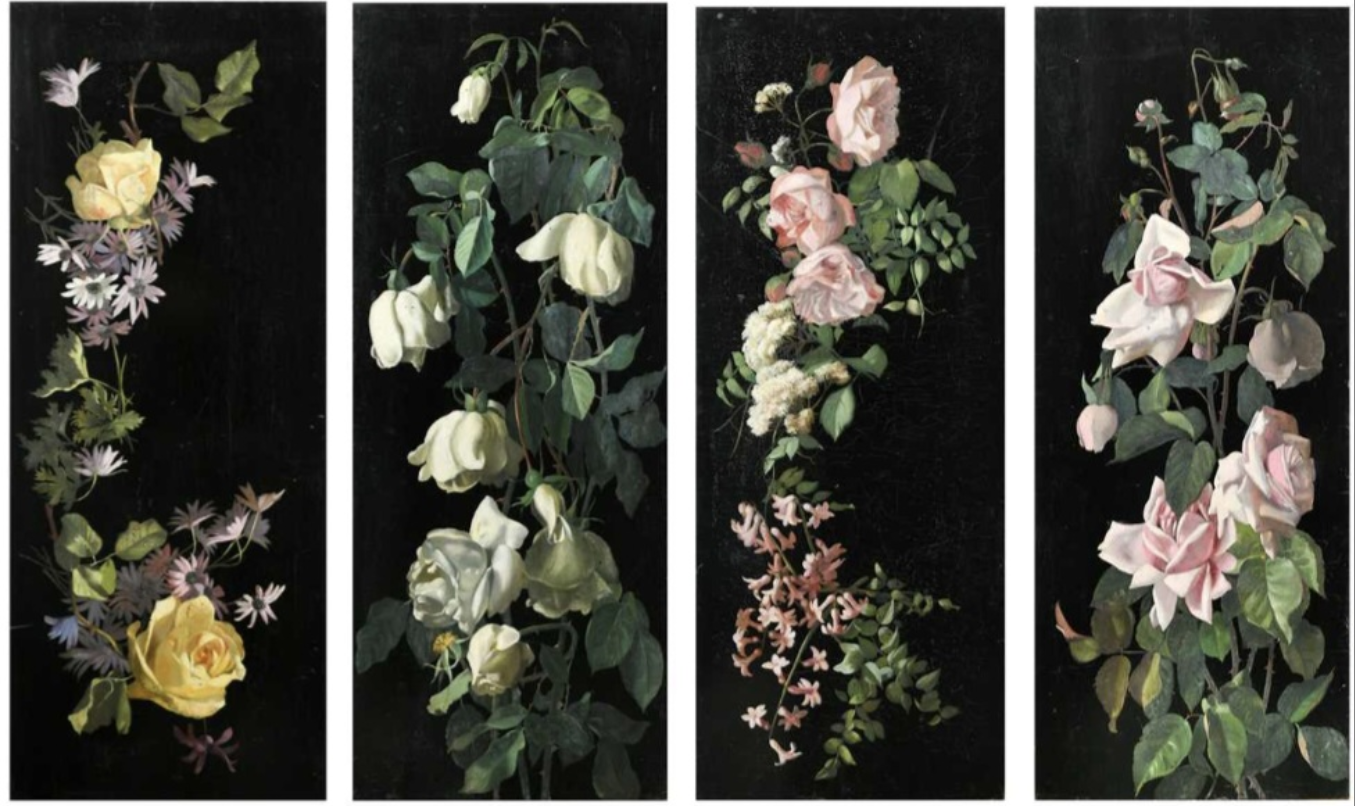 A set of four Floral Studies