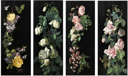 A set of four Floral Studies